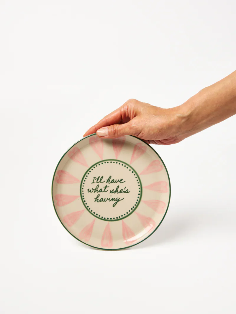 Love Notes Plate What She's Having