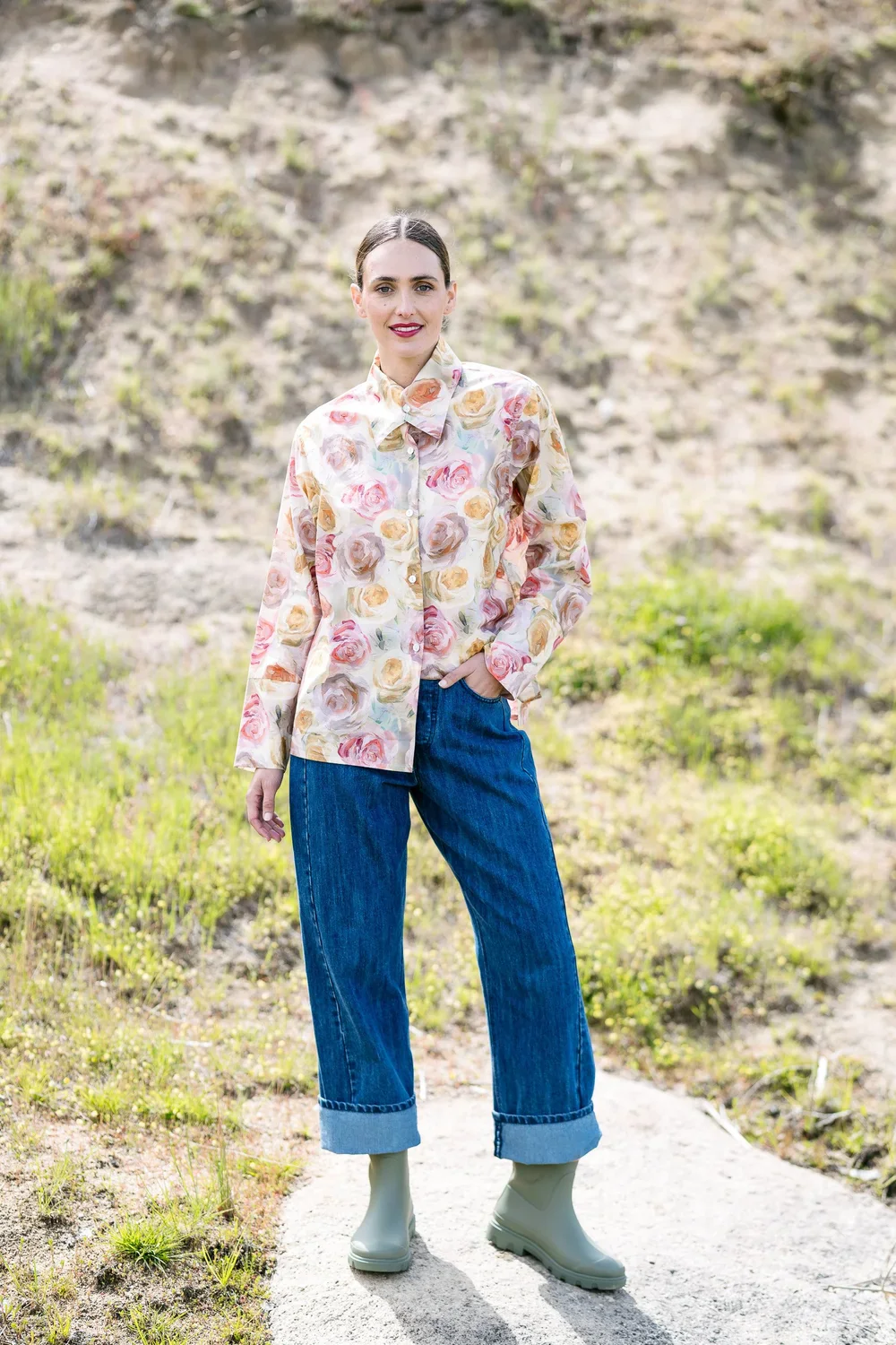 M.A.Dainty Actress Top | Roses