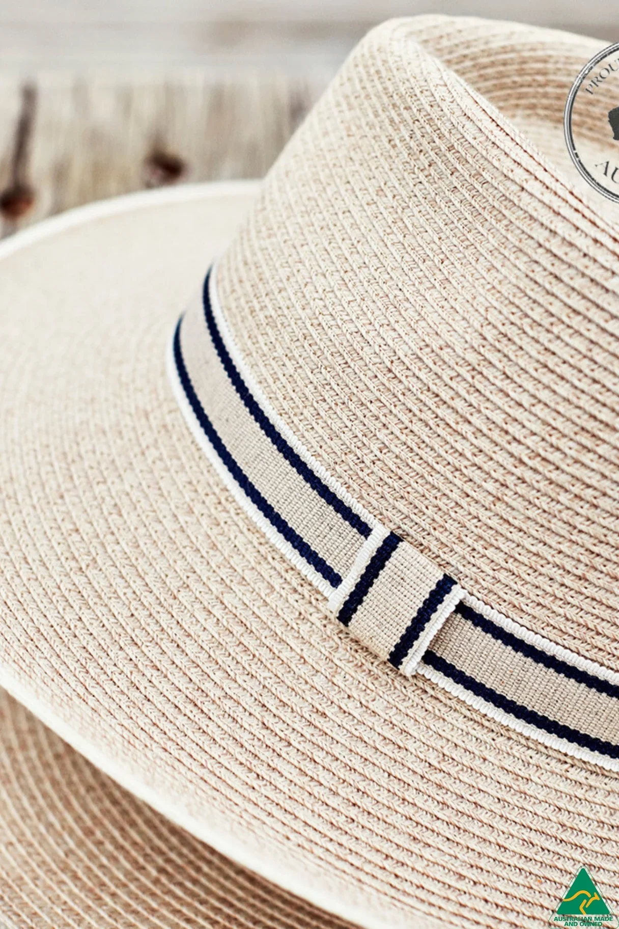 Malibu Flexibraid Camel Mix Fedora - Image 3
