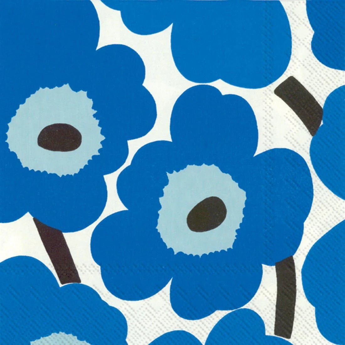 Marimekko Cocktail Napkins | Unikko Blue