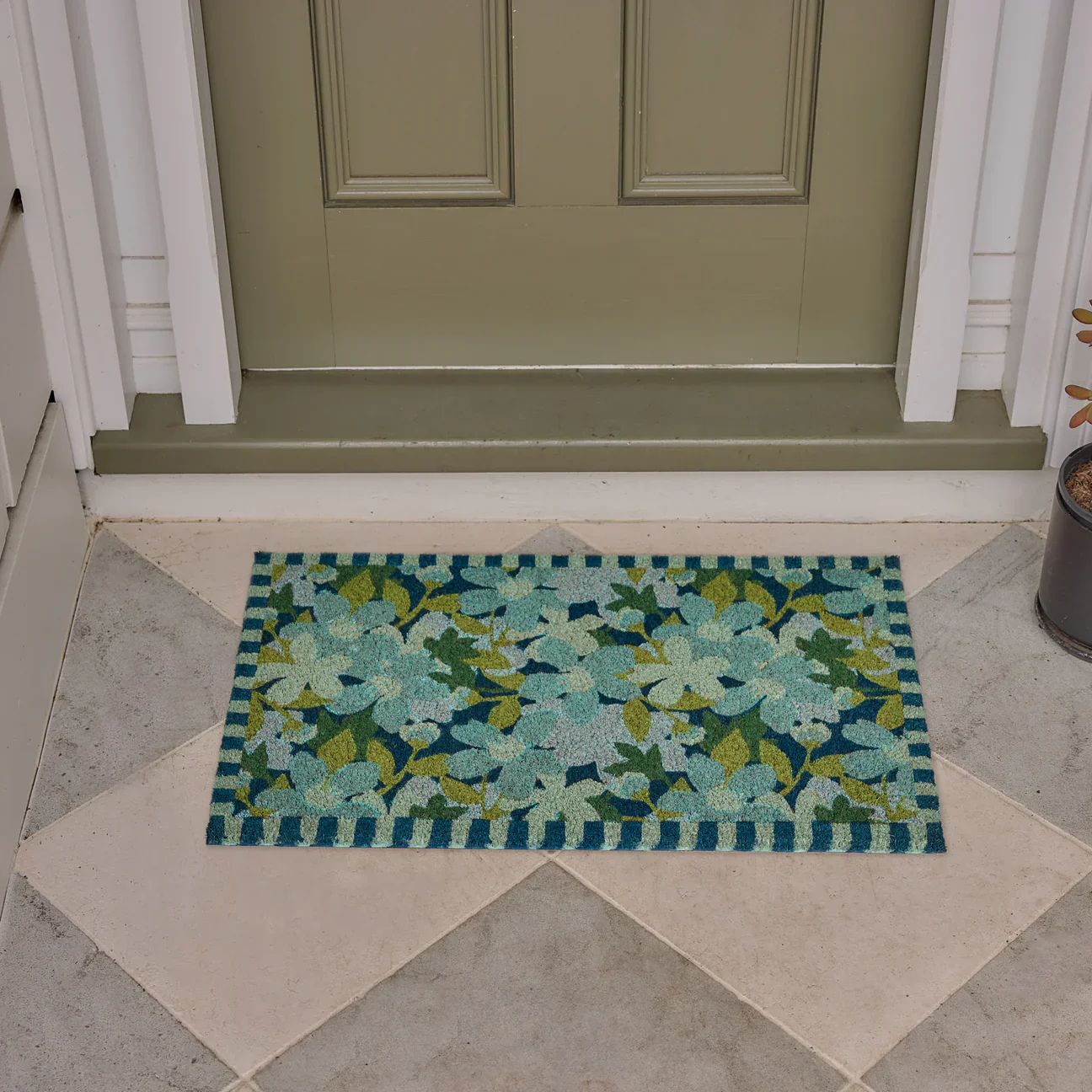 Meadow Teal Doormat - Image 2