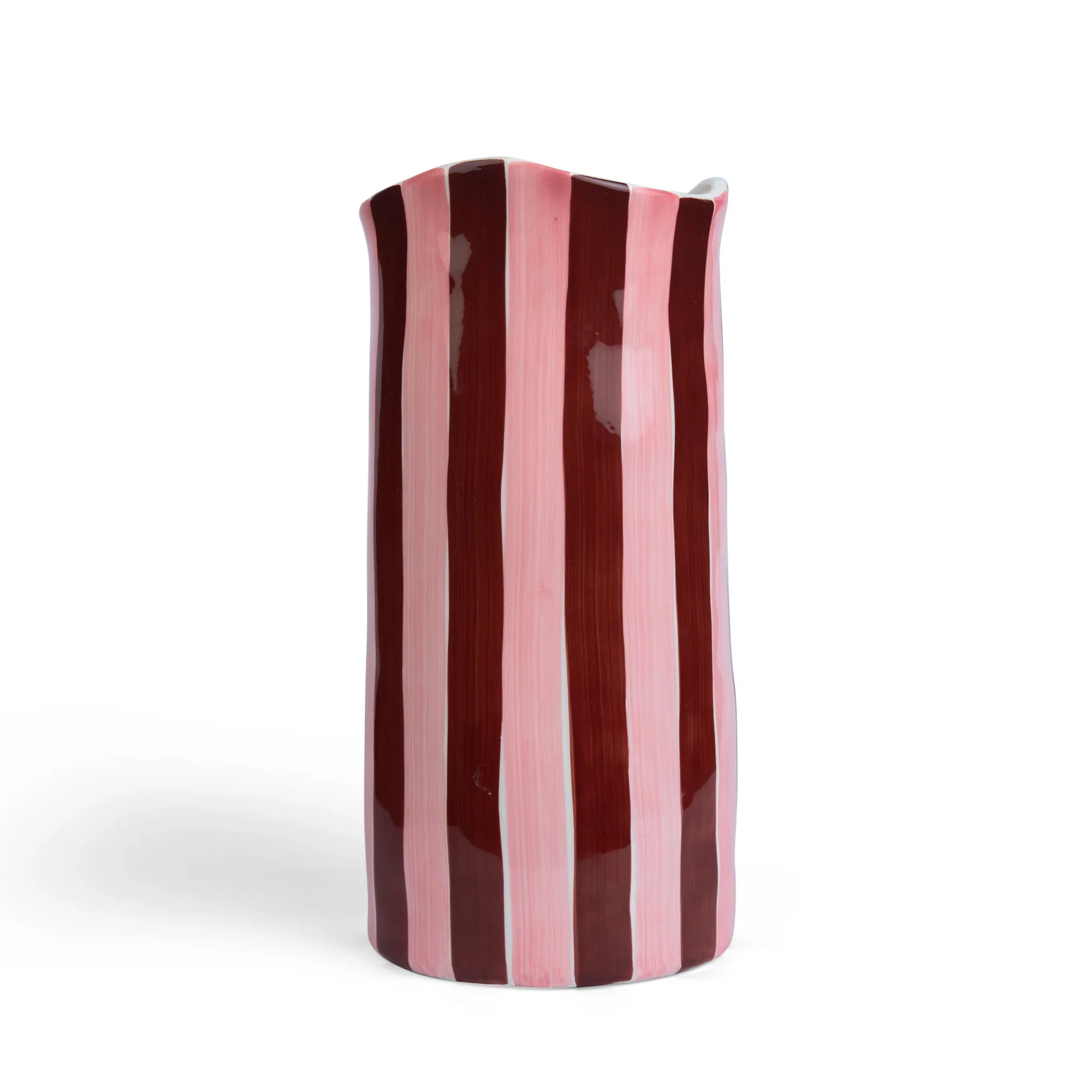 Medium Vase | Burgundy & Pink