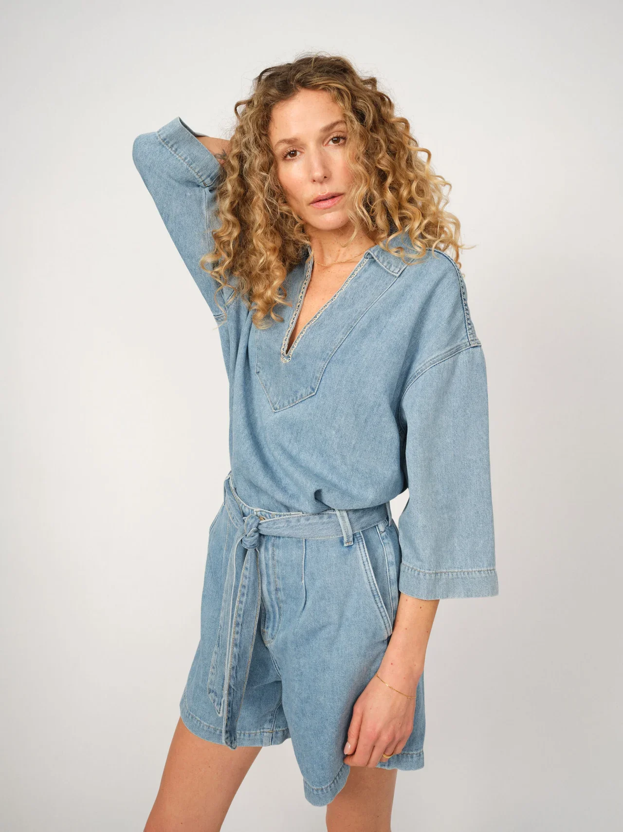 Meggi Denim Shorts | Light Blue - Image 4