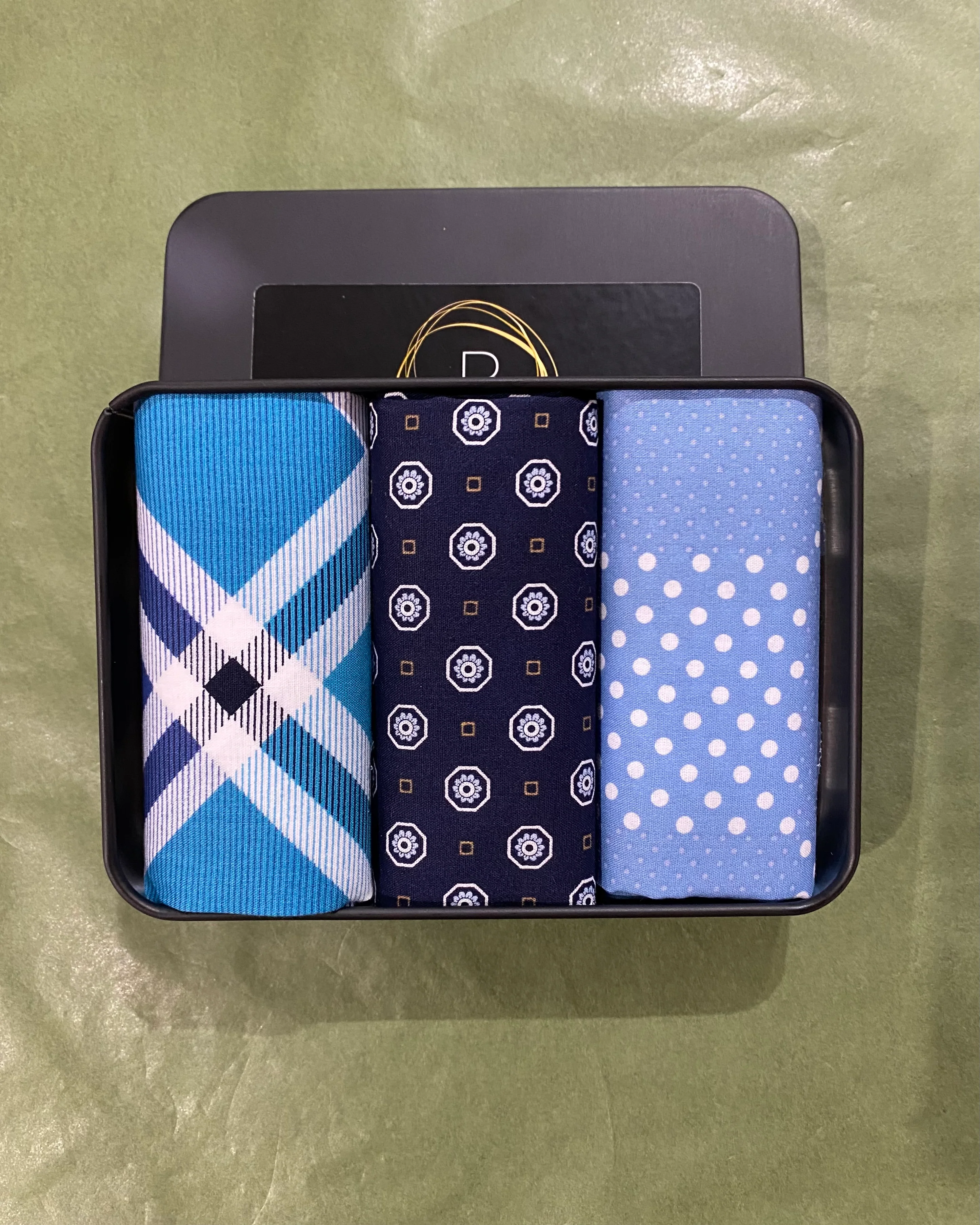 Men’s Tin | Blue Navy Pattern