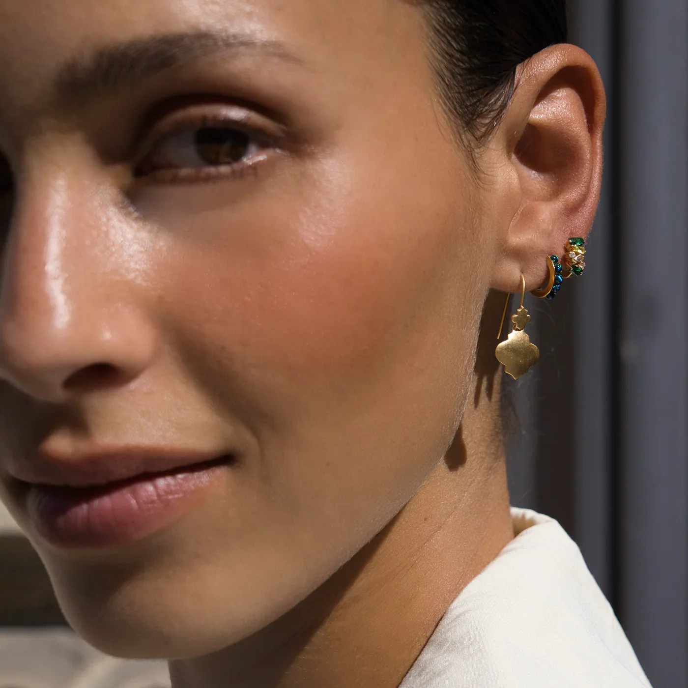 Mini Moroccan Earrings | Gold - Image 4