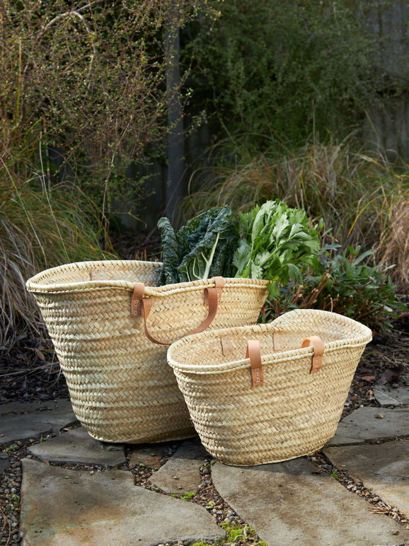 Moroccan Basket w/Long Handles - Image 3