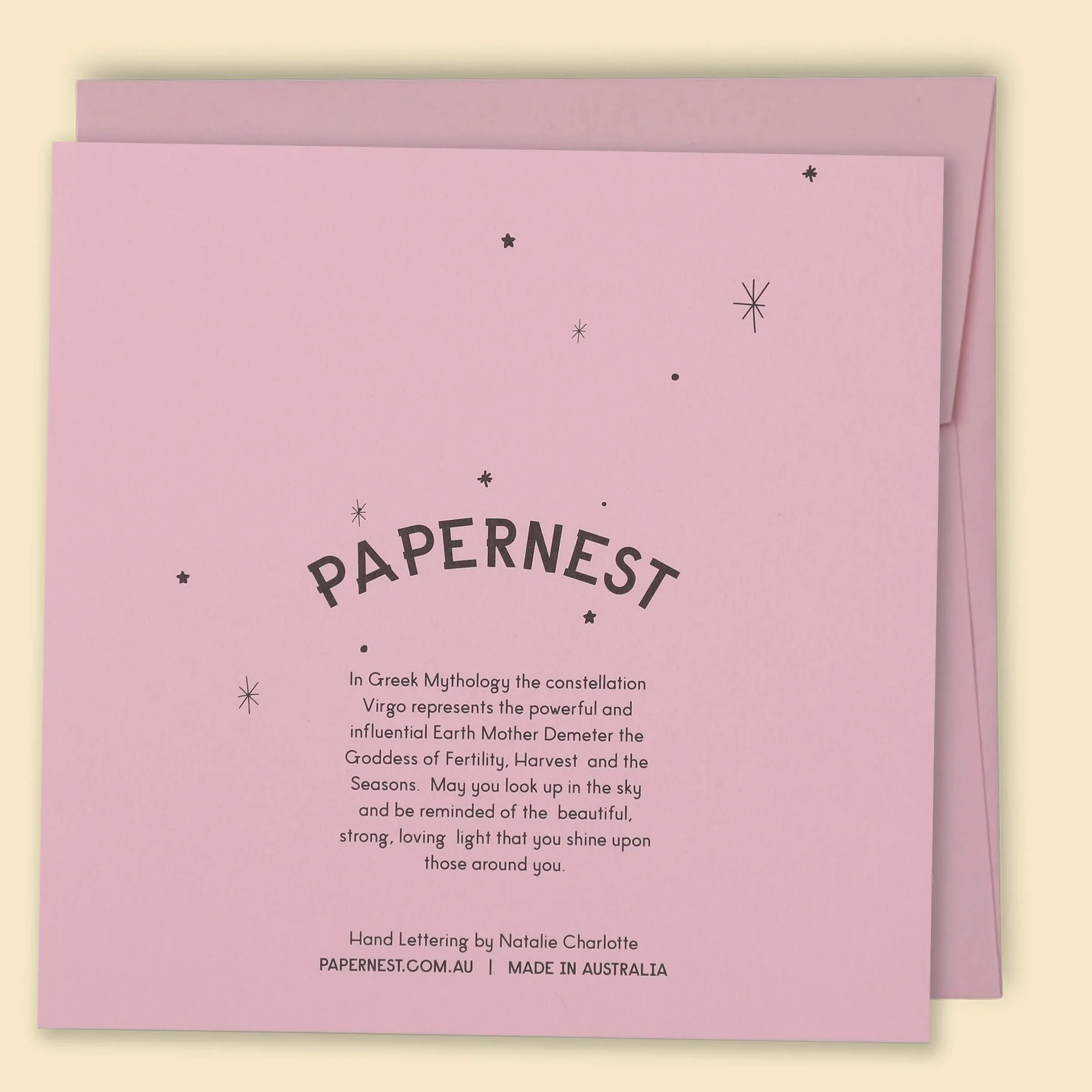 Mum Constellation Card Pink - Image 2