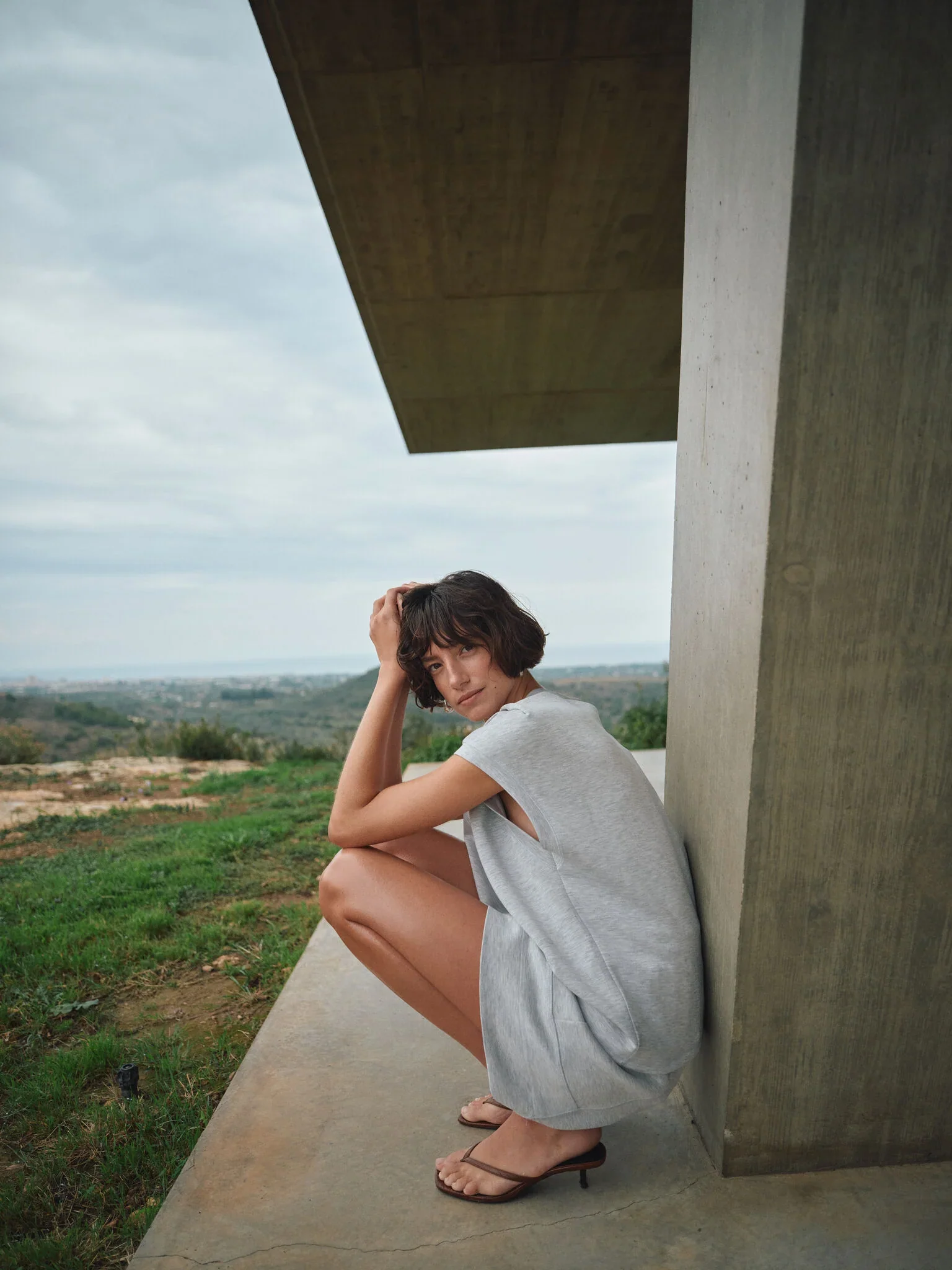 Nadi Sweatshorts | Light Grey Melange - Image 4