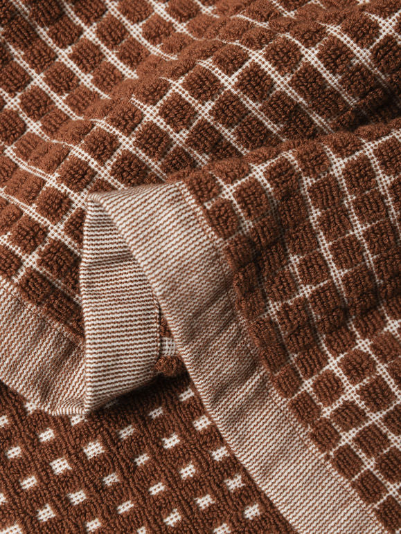 Nero Cotton Face Cloth | Paprika/Cream - Image 3
