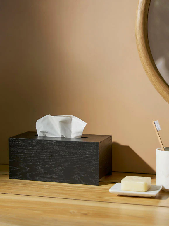 Oku Tissue Box Large | Black - Image 3