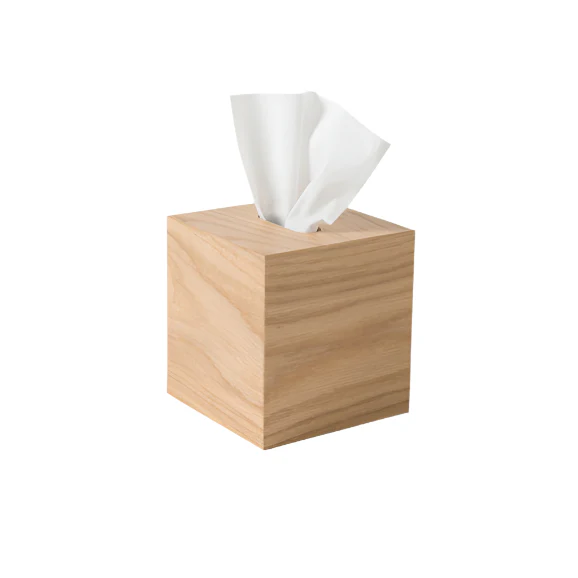 Oku Tissue Box Small | Natural Oak