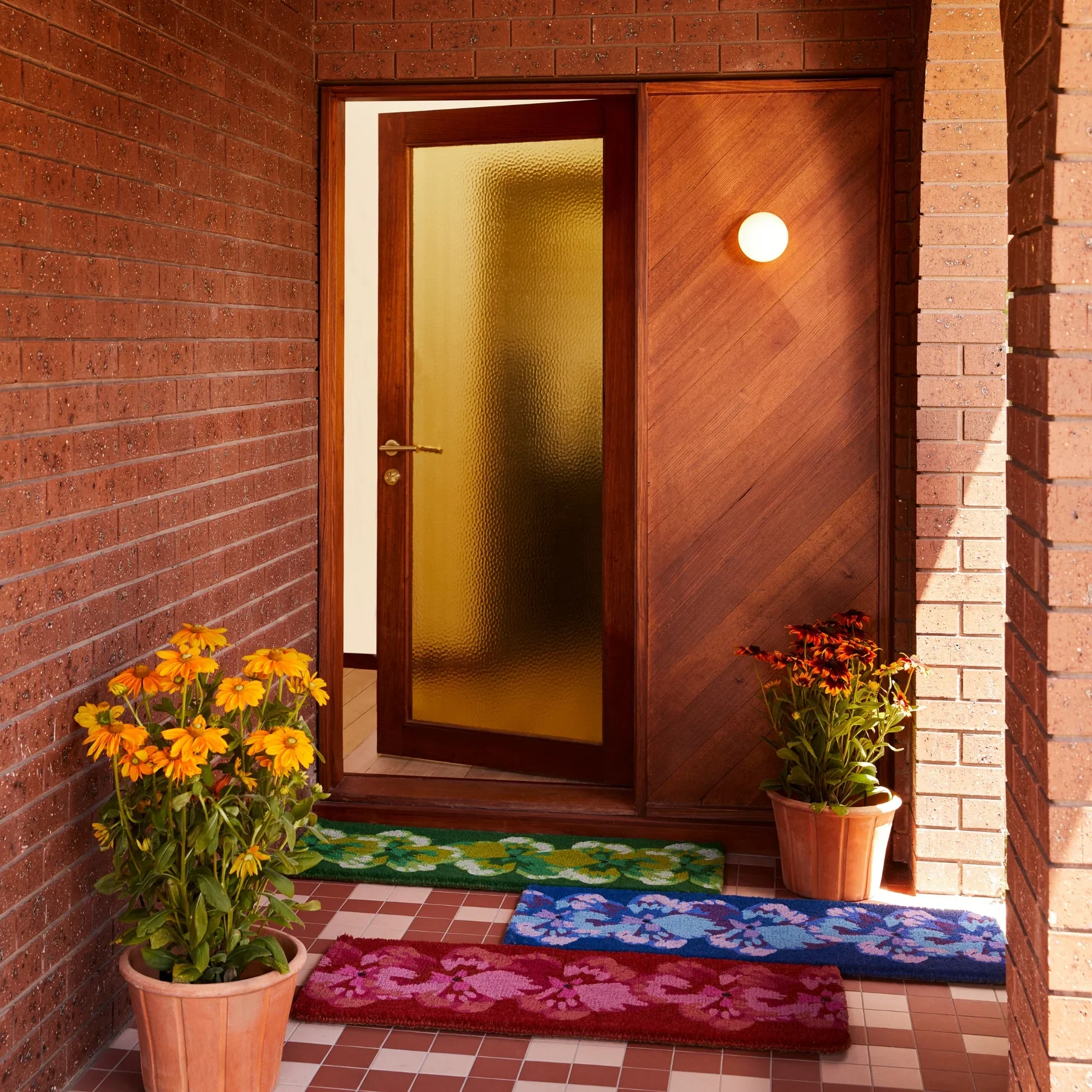 Pansy Blue Long Door Mat - Image 3