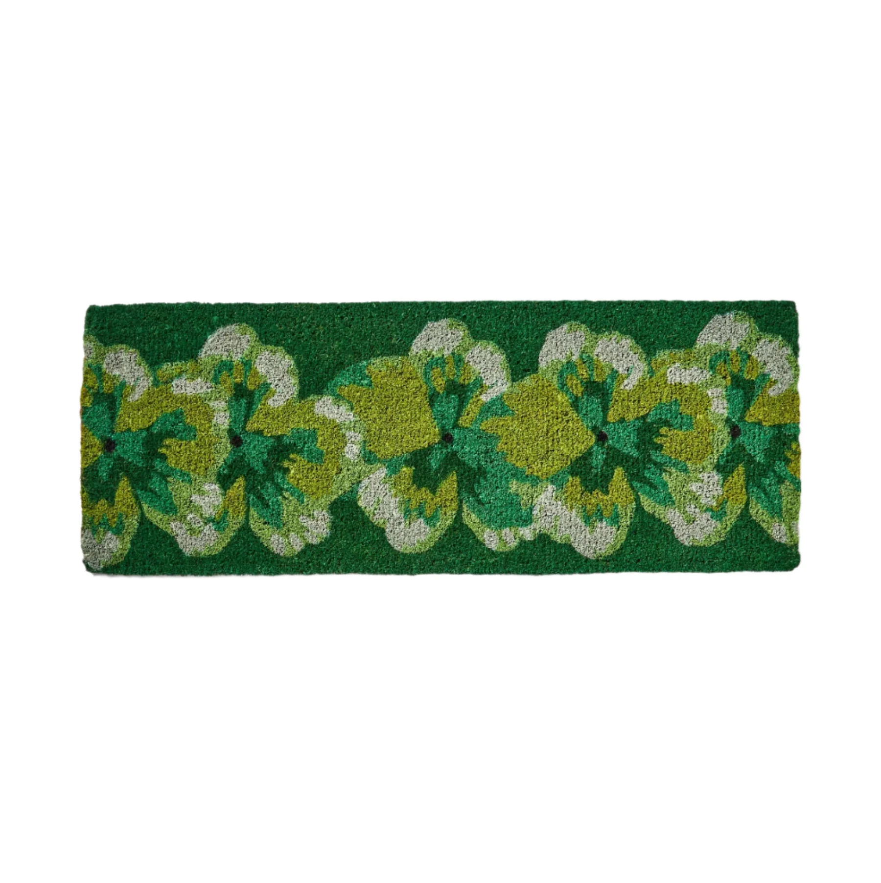 Pansy Green Long Door Mat