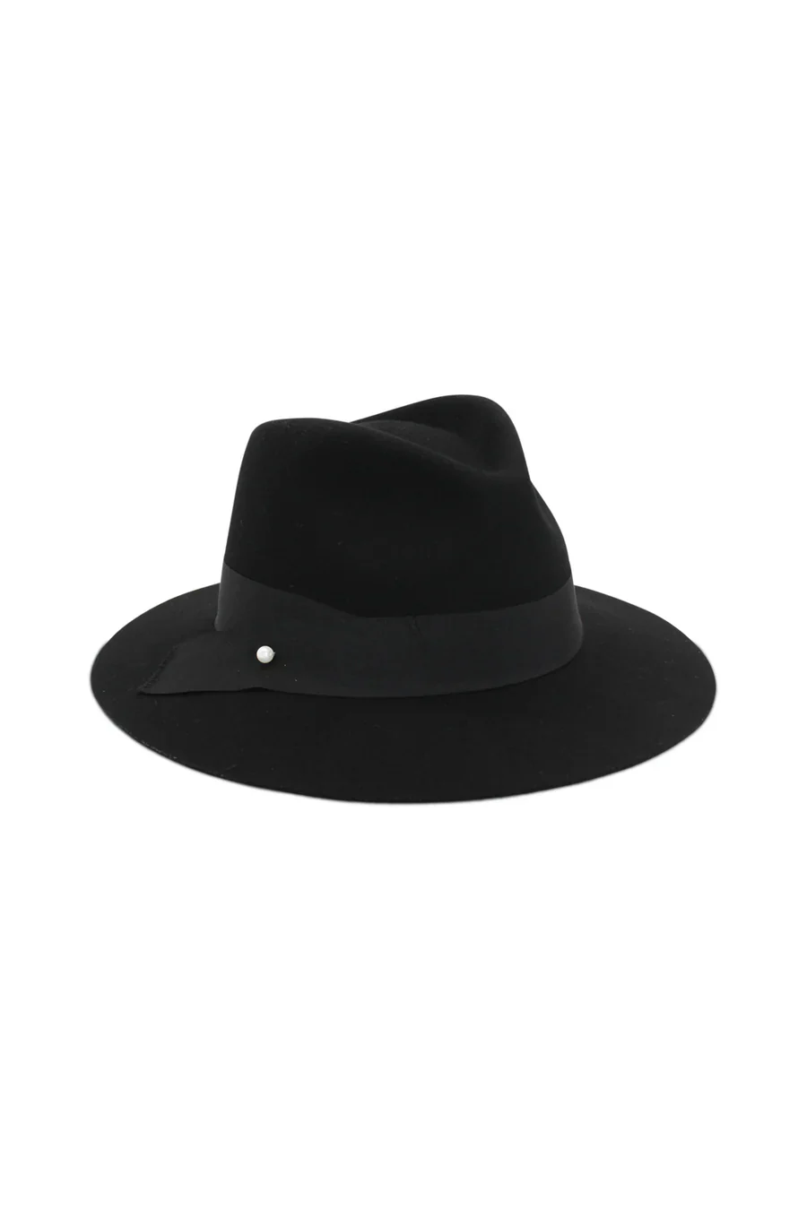 Payton Wool Felt Fedora | Black