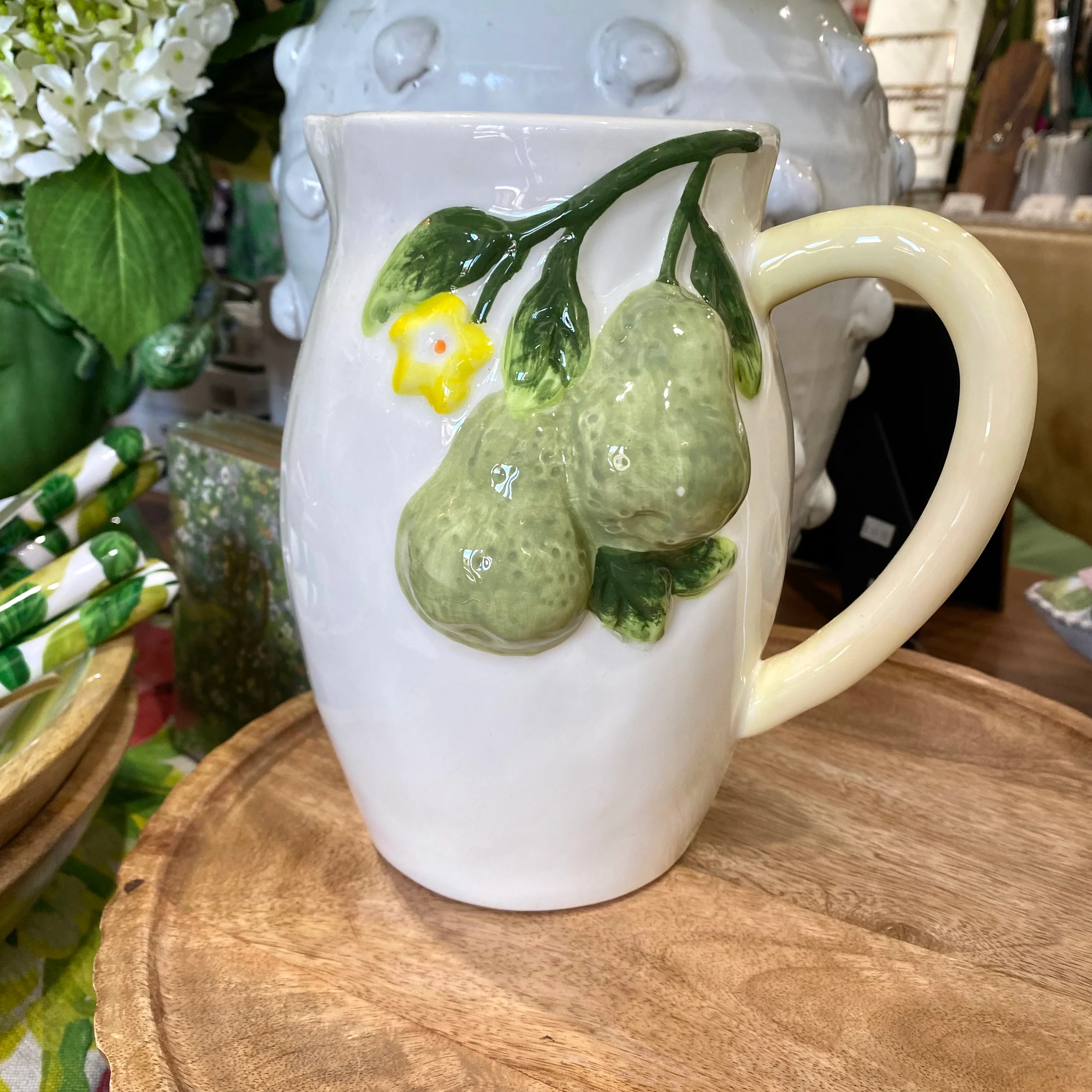 Pear Hand Painted Jug - Image 2