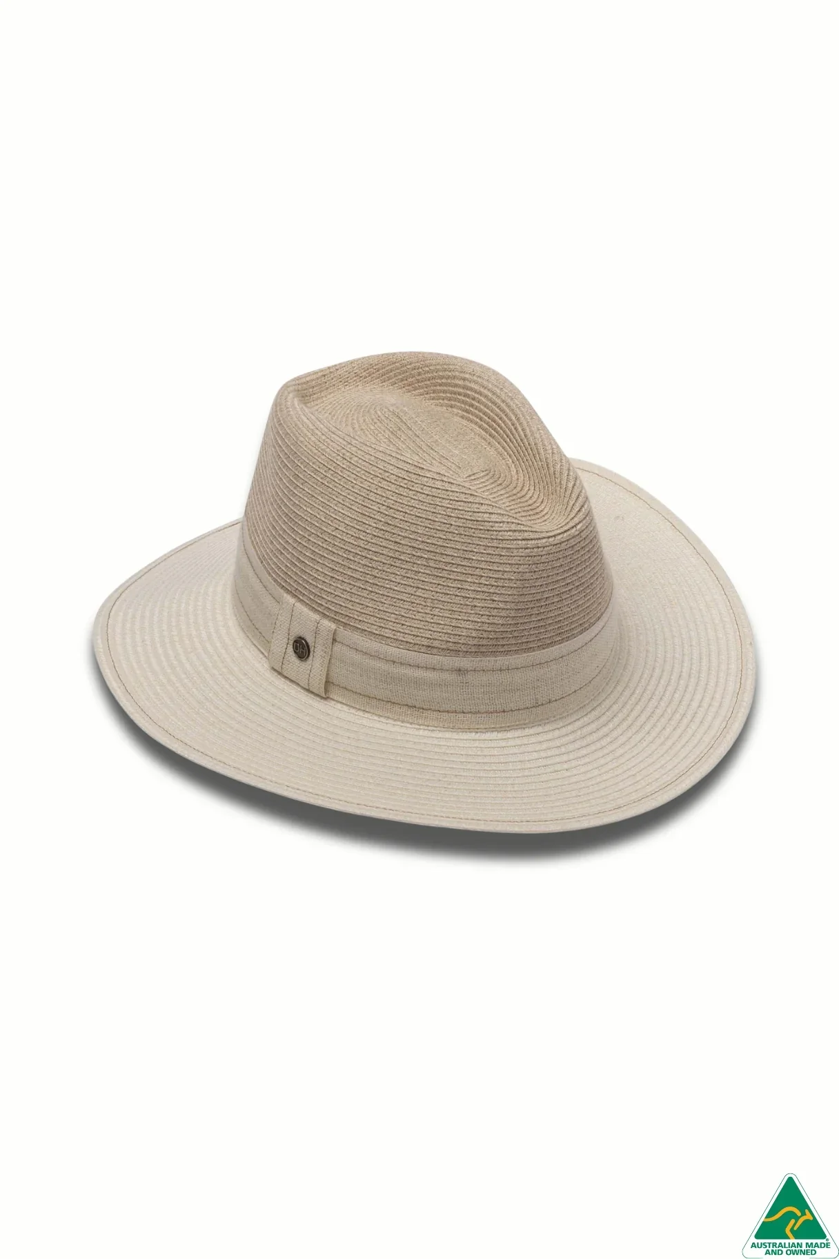 Peta Flexibraid Camel/Ivory Mix Fedora - Image 2