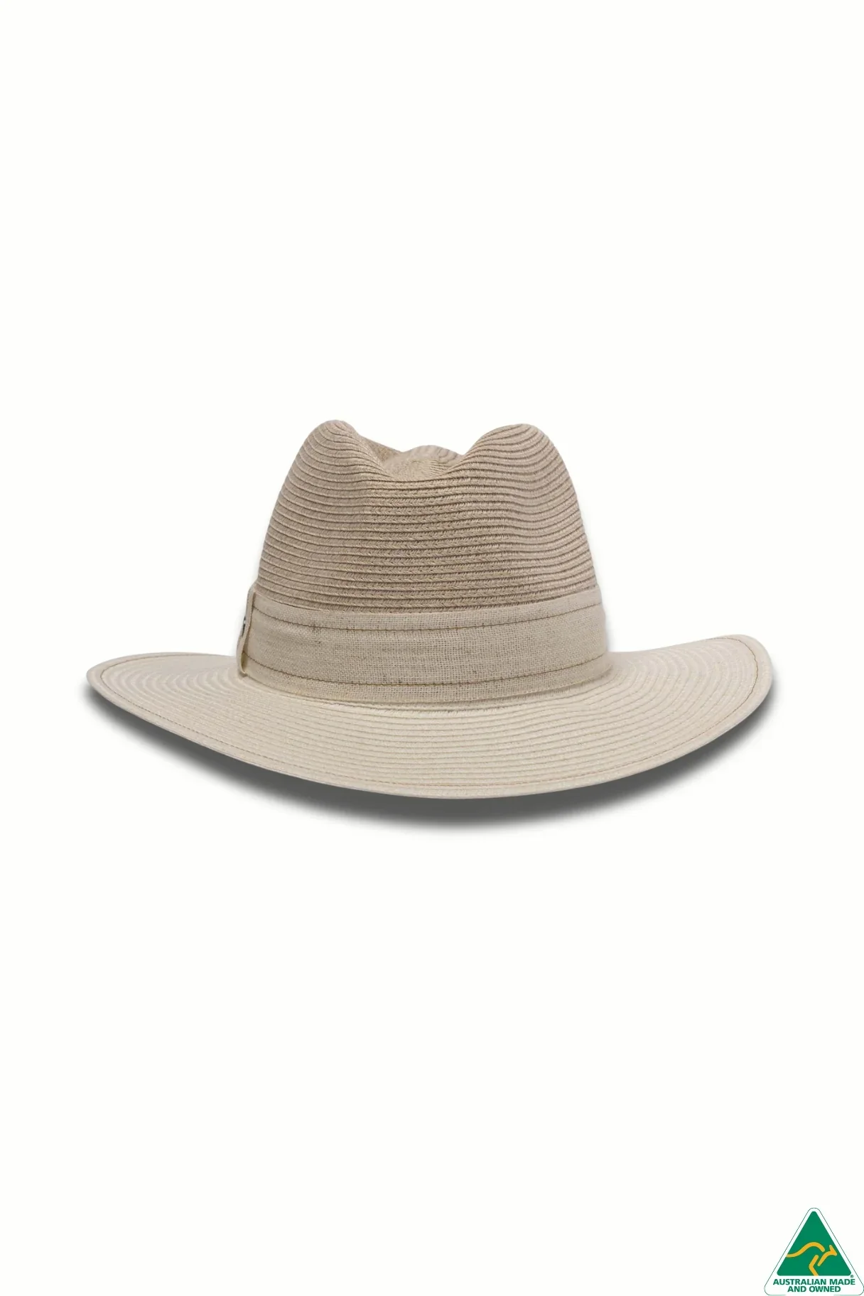 Peta Flexibraid Camel/Ivory Mix Fedora - Image 4