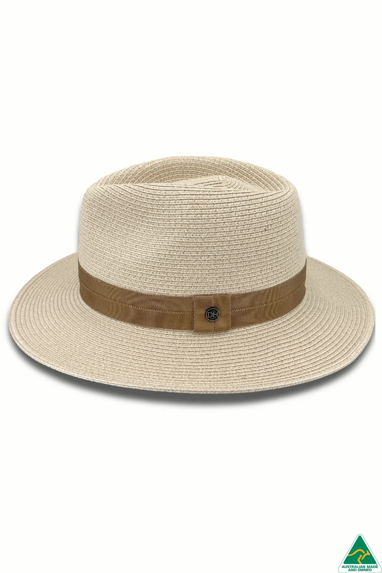 Pinehurst Golf Fedora Ivory/Dk Taupe - Image 3