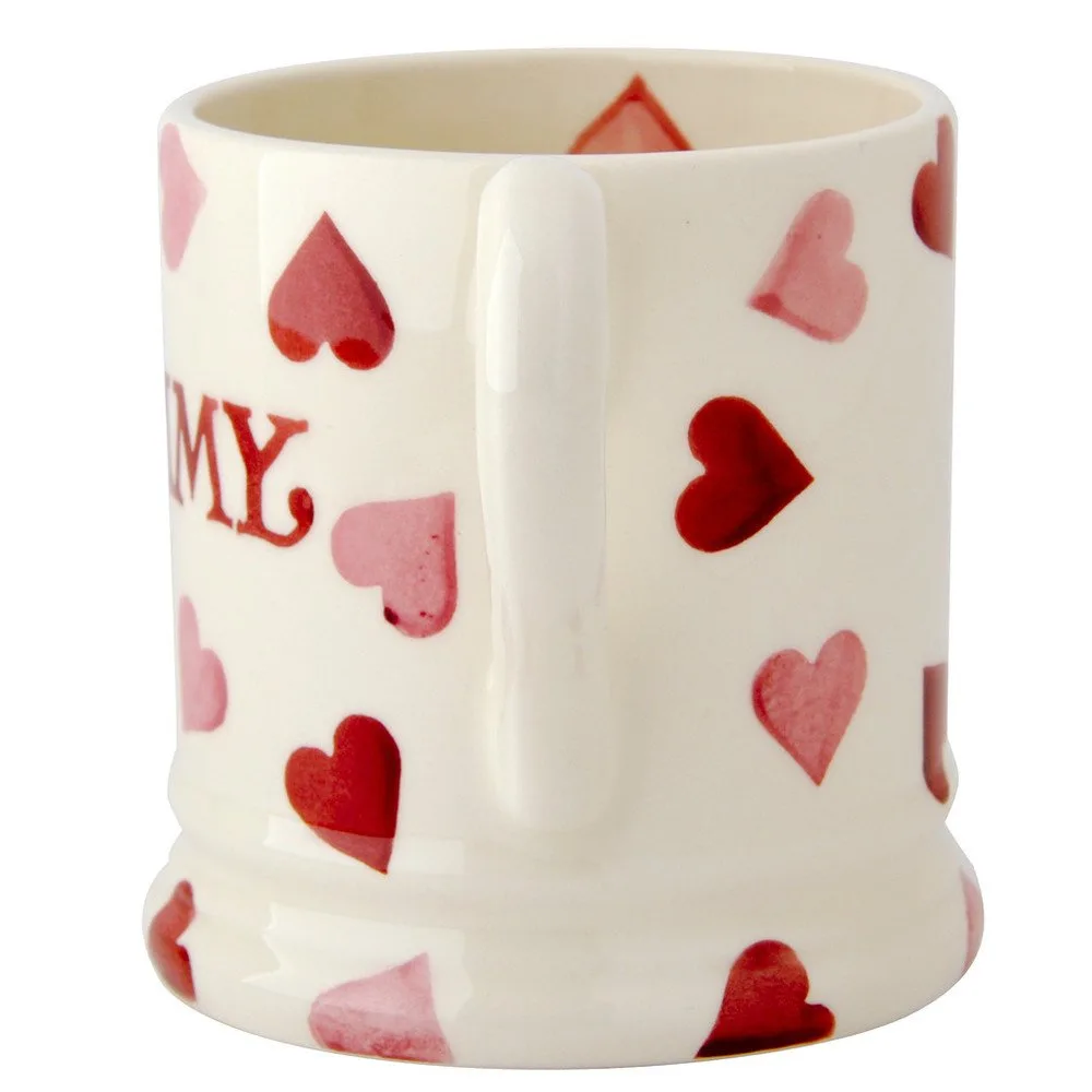 Pink Hearts Mummy 1/2 Pint Mug - Image 2