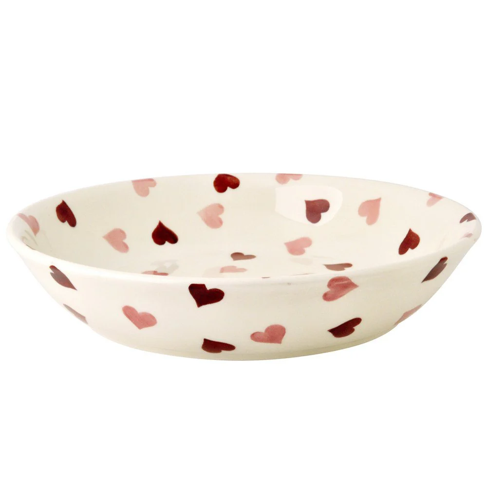 Pink Hearts Pasta Bowl | Medium