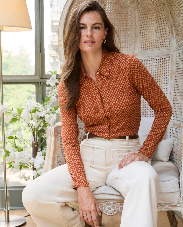 Printed Shirt | Toffee - Image 3