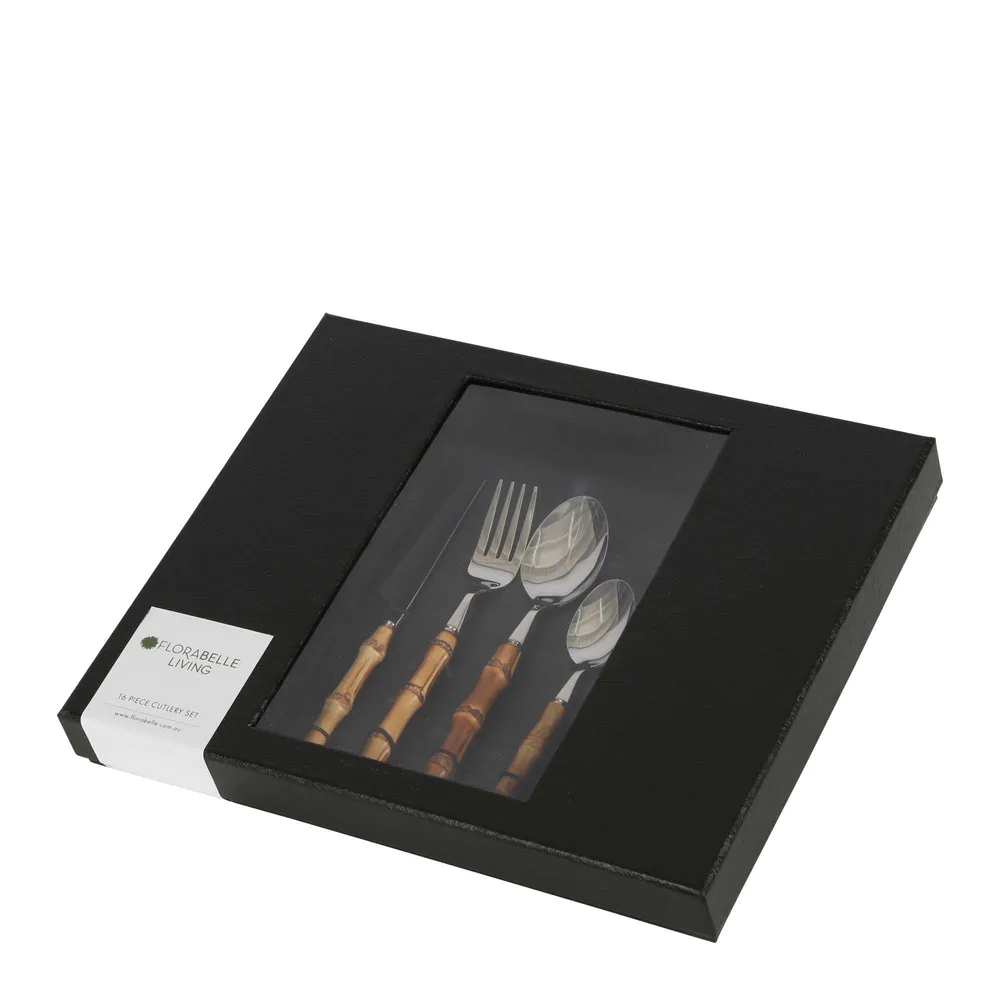 Saigon Bamboo Cutlery 16 pcs - Image 2