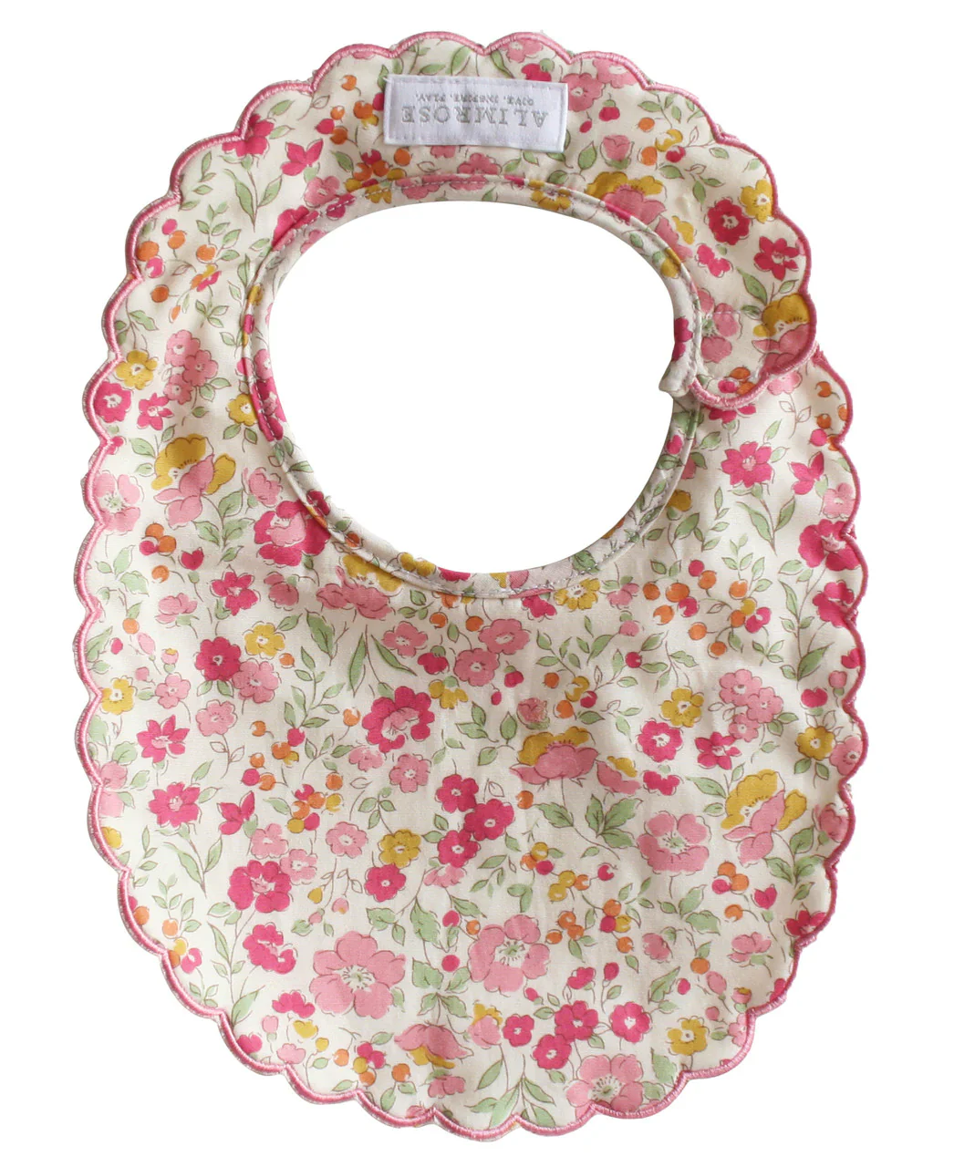 Scallop Bib | Rose Garden - Image 2