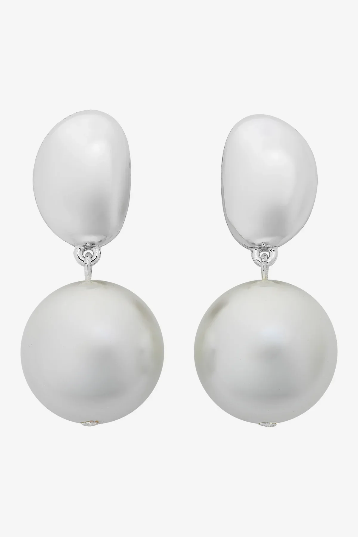 Selma Silver Pearl Earring - Image 2