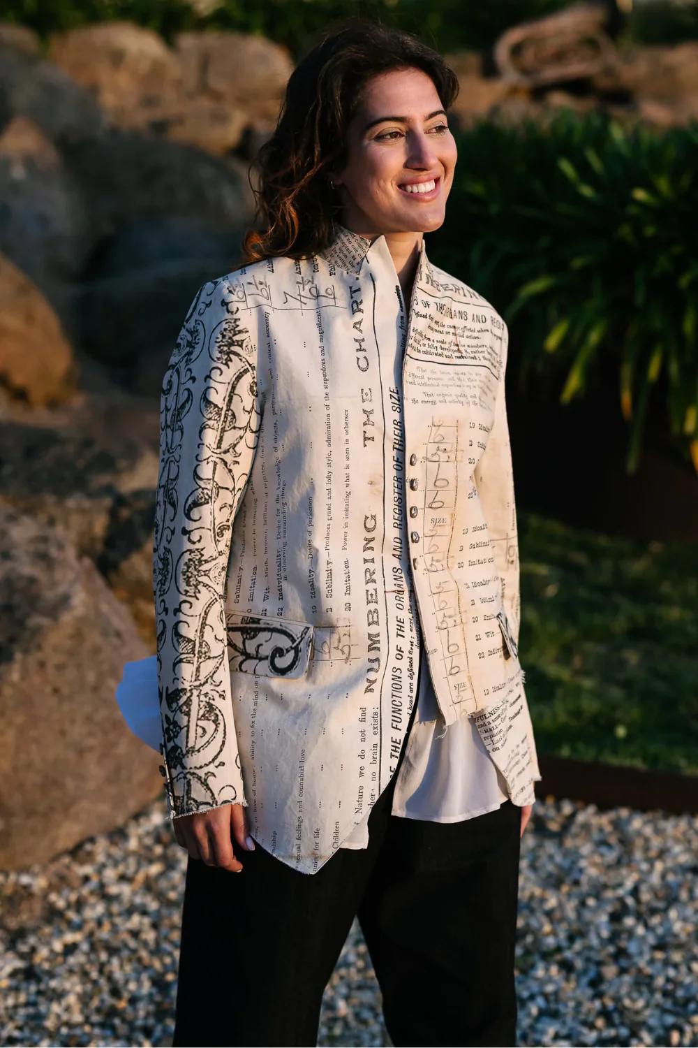 M.A.Dainty Splice Jacket | Phrenology Print - Image 4