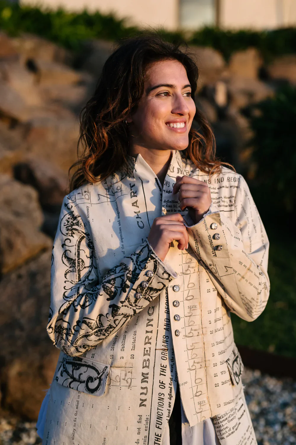 M.A.Dainty Splice Jacket | Phrenology Print - Image 5