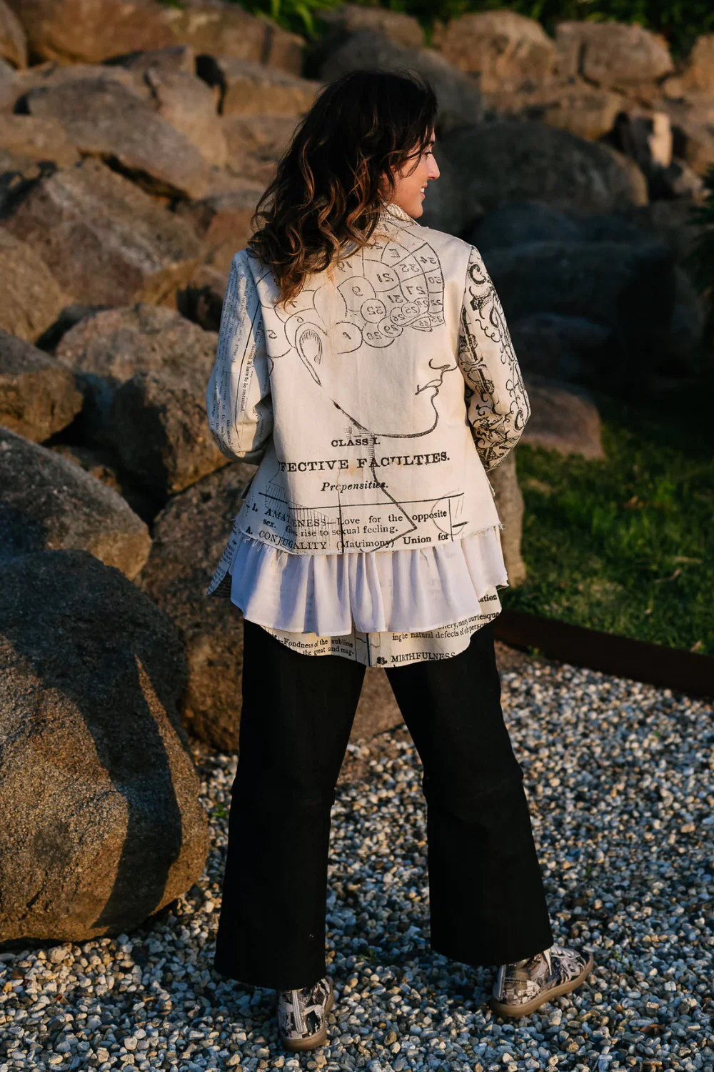M.A.Dainty Splice Jacket | Phrenology Print - Image 6