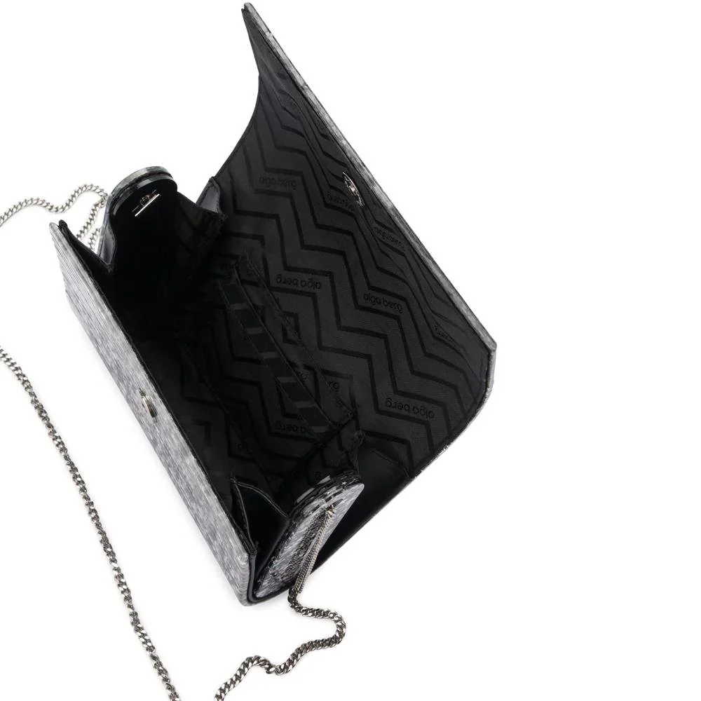Stacer Acrylic Foldover Clutch | Black - Image 6