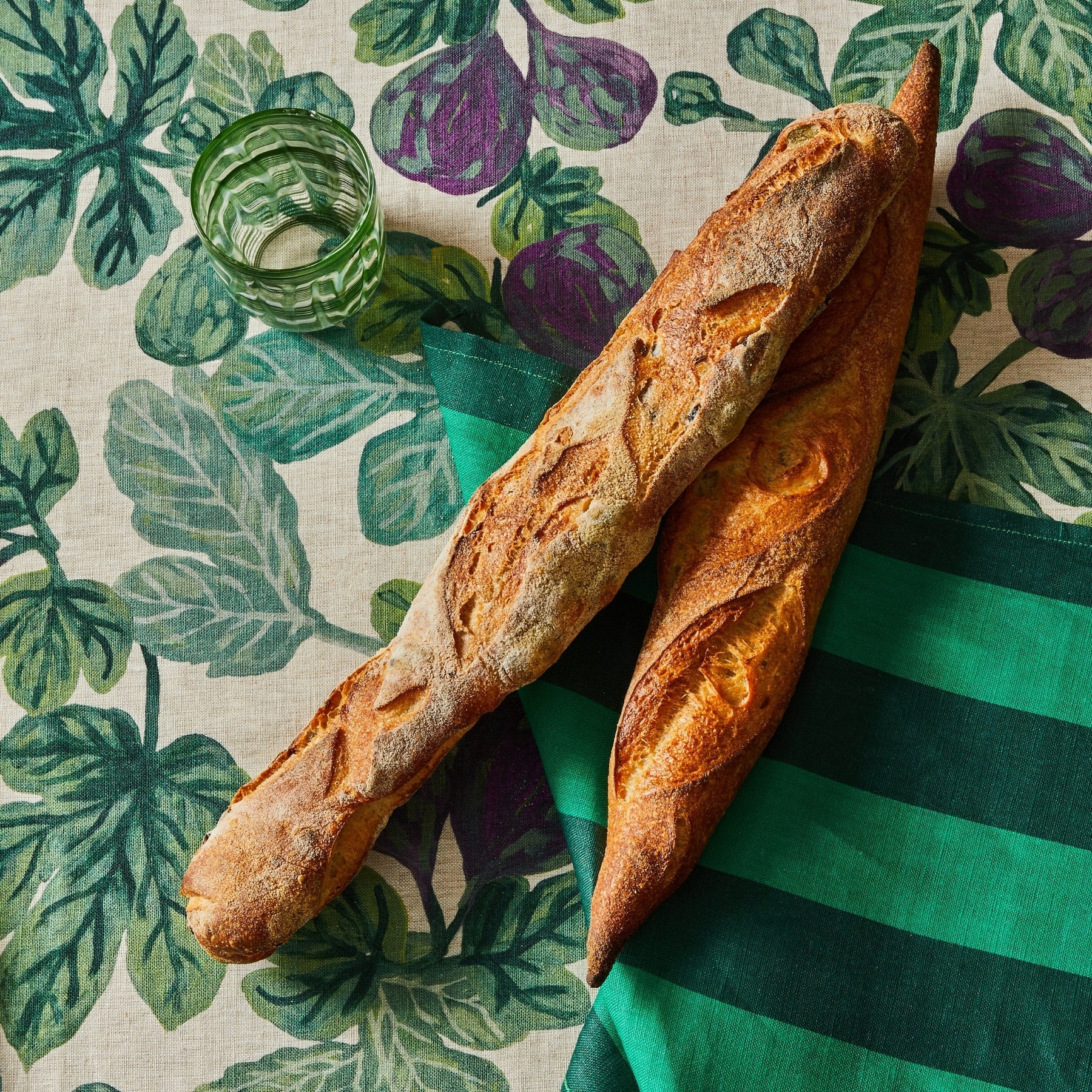 Stripe Emerald Napkins | Set of 4 - Image 2