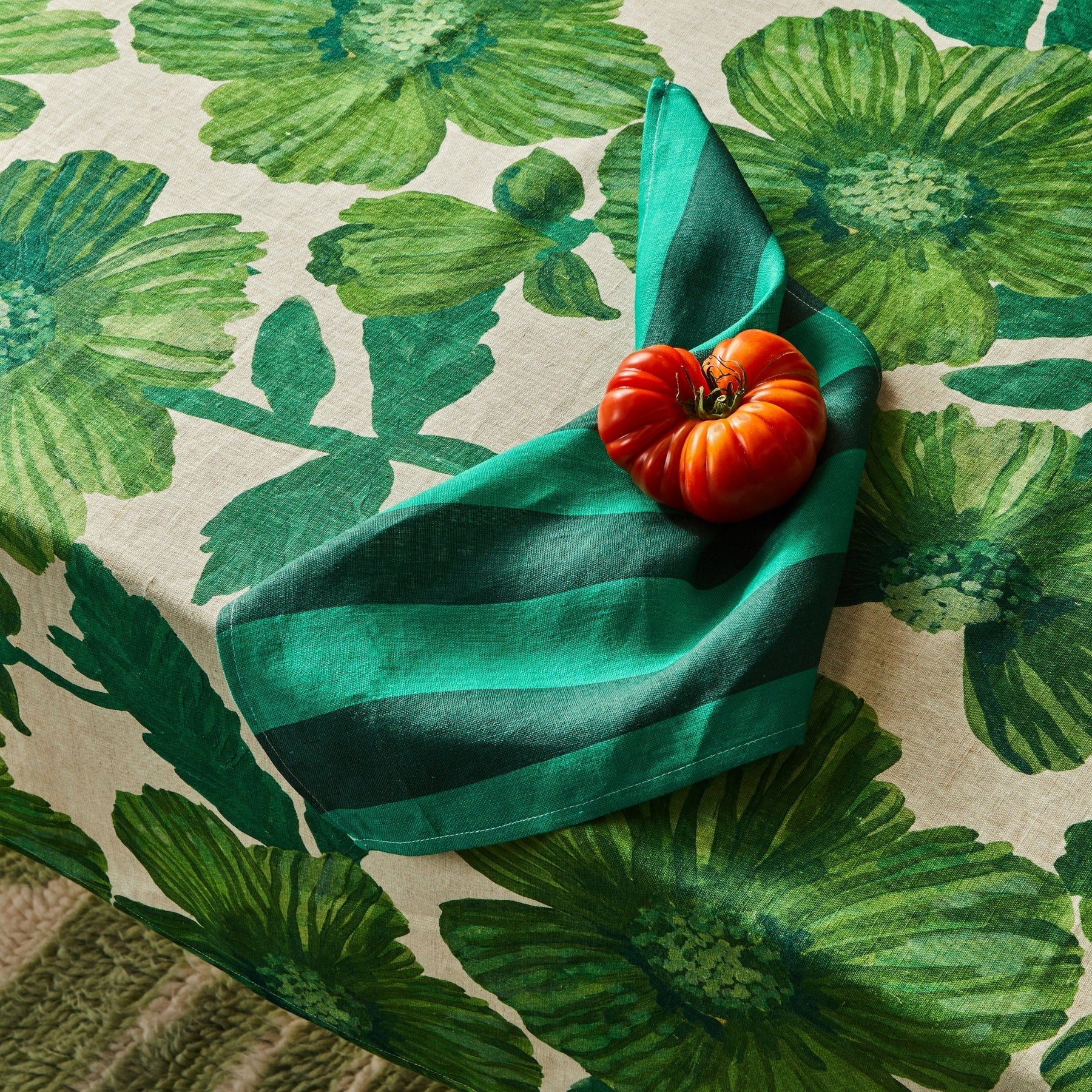 Stripe Emerald Napkins | Set of 4 - Image 5