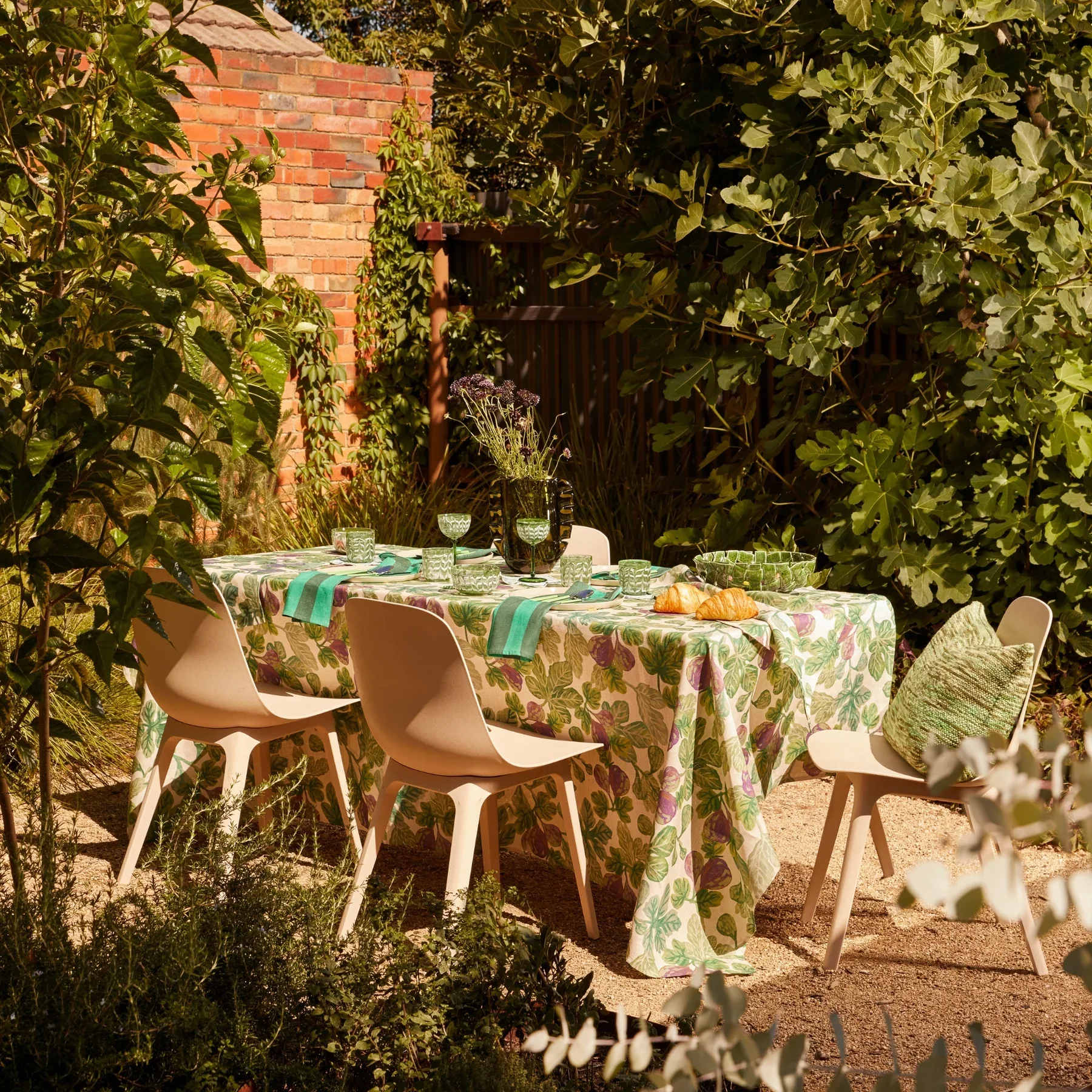 Stripe Emerald Napkins | Set of 4 - Image 8