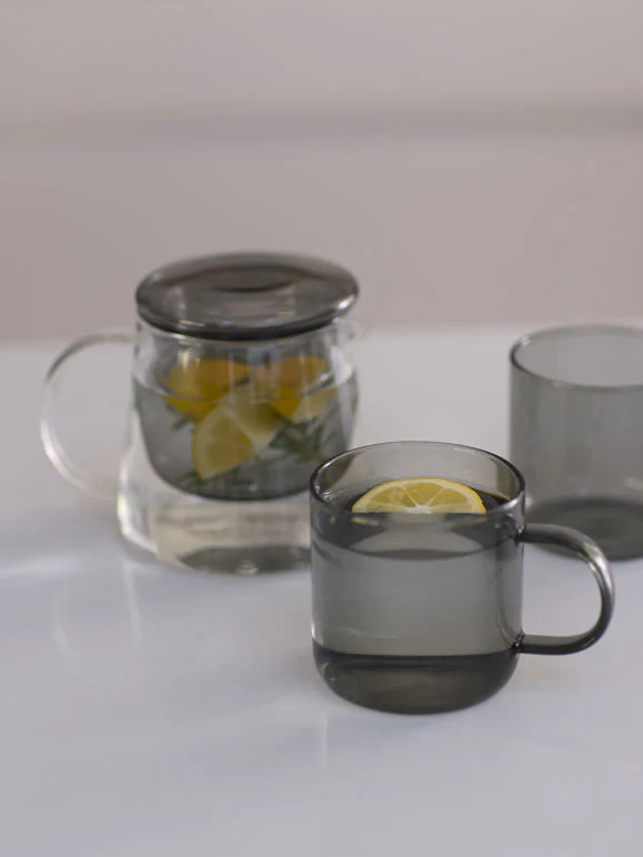 Teapot w/Coloured Lid | Charcoal