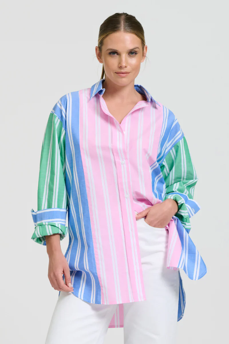 The Bijou Shirt | Stripe Combo
