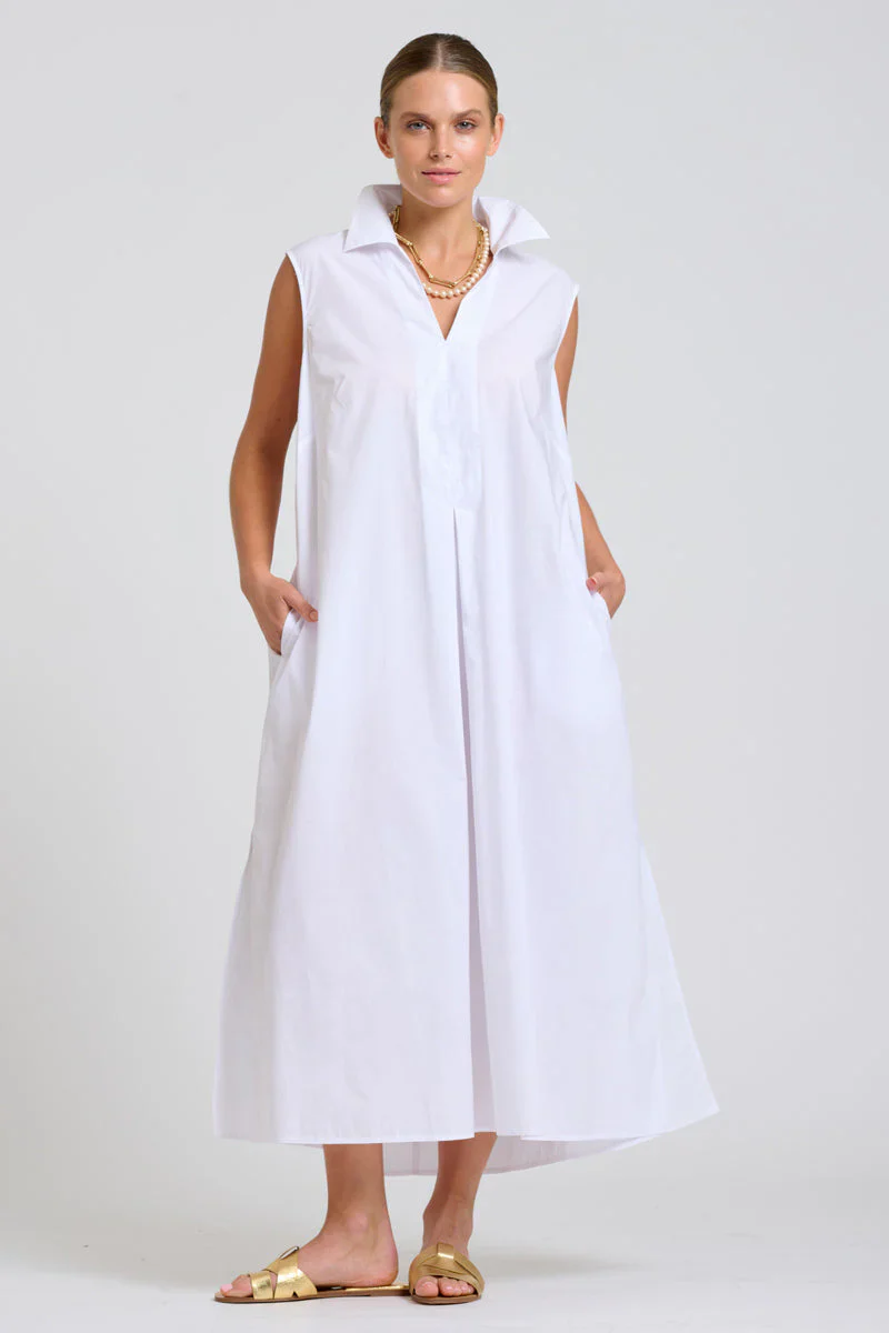 The Freya Shirt Dress | White - Image 3