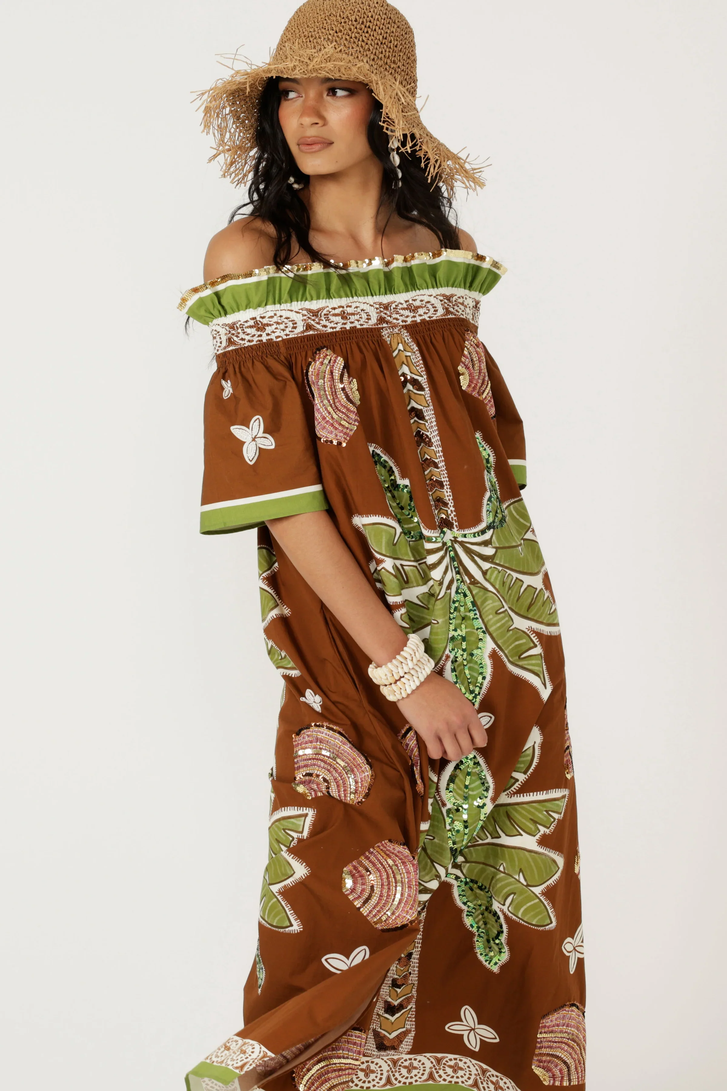 The Palm Eden Off Shoulder Dress - Image 3