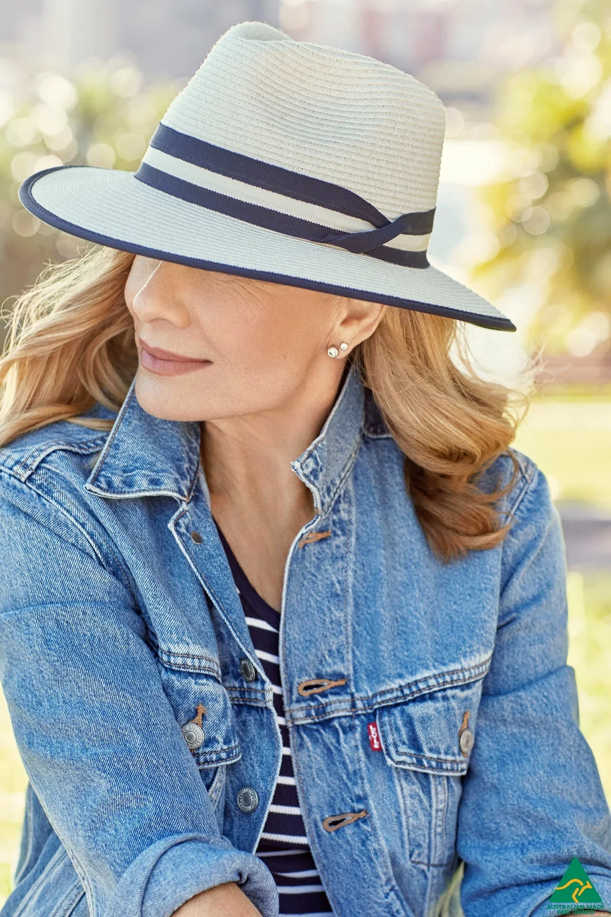 Windsor Fedora Ivory/Navy