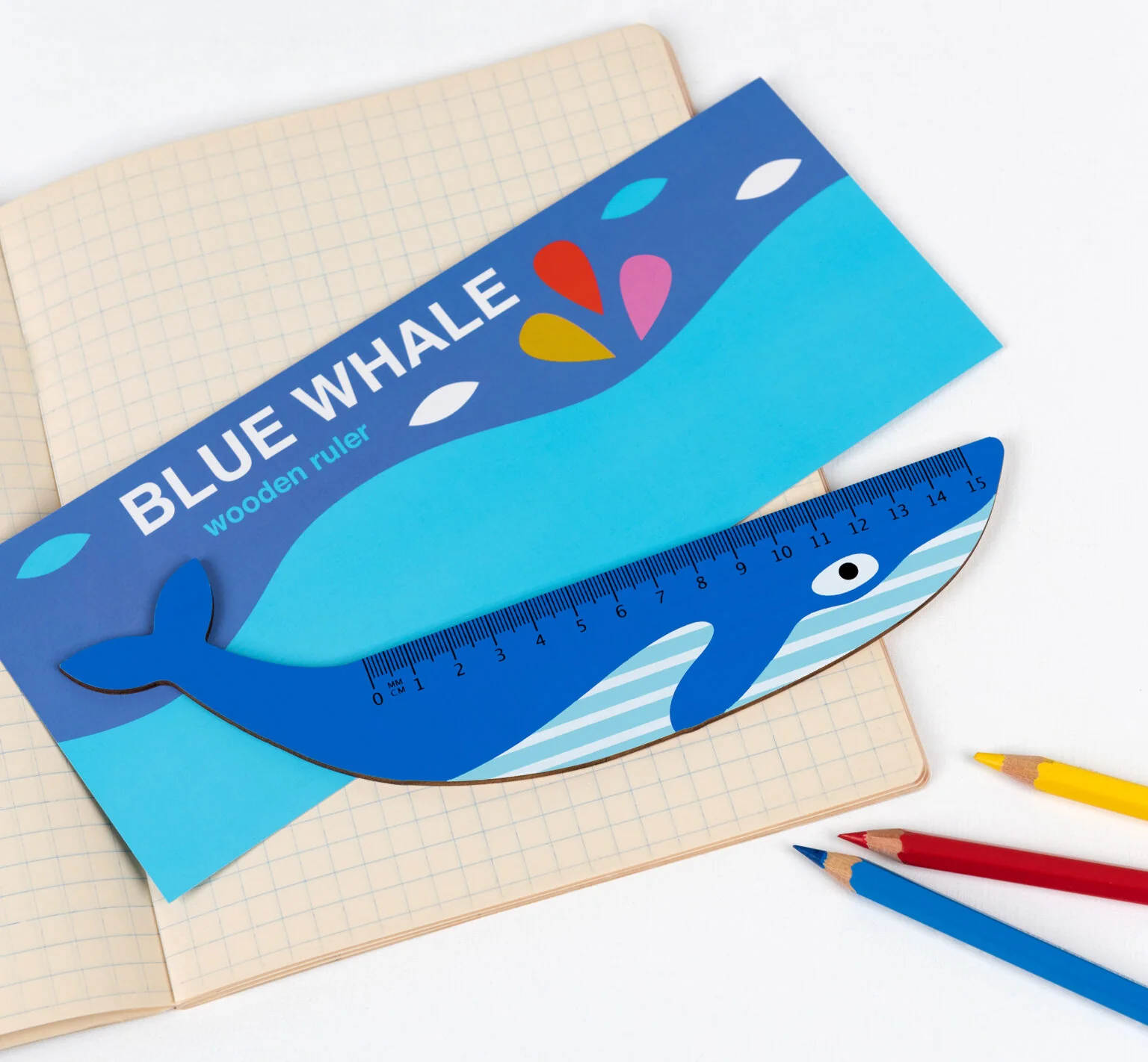 Wooden Ruler | Blue Whale - Image 3
