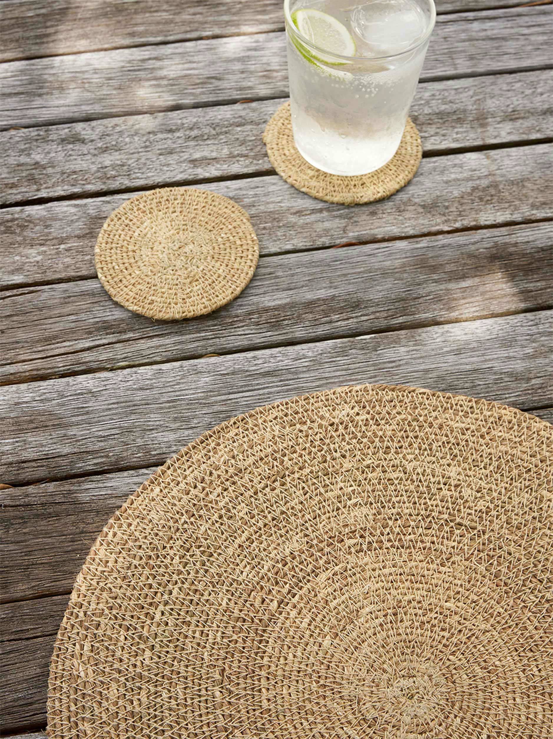 Woven Coaster | Natural Set/4 - Image 3